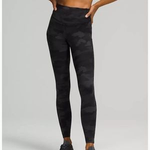 Lululemon Align Leggings - Black camo pattern. Size 4
